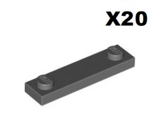 Lego ® Lot 20 Plaque 2 Tenons