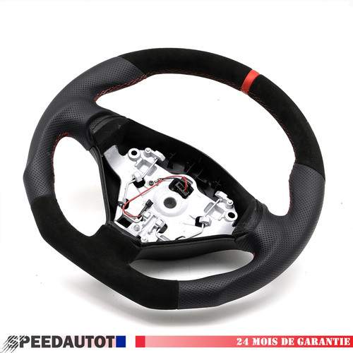 Volant tuning cuir aplati pour - aplati,