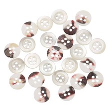 25 pièces boutons coquille