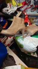 bottine beige cuir veritable