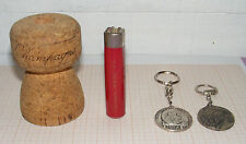 3545/ LOT PUBLICITAIRE CHAMPAGNE MERCIER - BRIQUET DE TABLE BOUCHON EN LIÈGE  
