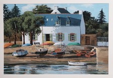 Grande gouache paysage