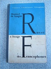 Manuel de langue russe à l'usage des francophones Vaneeva Vichniakova ostapenko