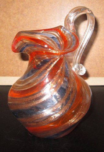 Pichet verre multicolore - verre,