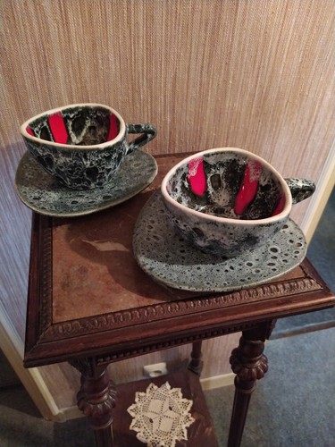Duo tasses soucoupes - &,