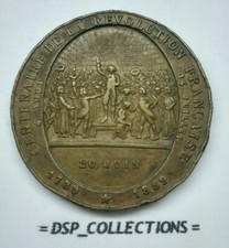 💥 MÉDAILLE Centenaire de la Revolution Française 1789-1889 💥P3C20