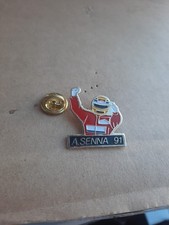 Pin's A. Senna pilote 91 F1