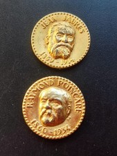 Lot 2 Rares Jetons Total Jean Jaurès Et Raymond Poincaré 1970