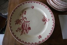 1 ancien plat rond porcelaine