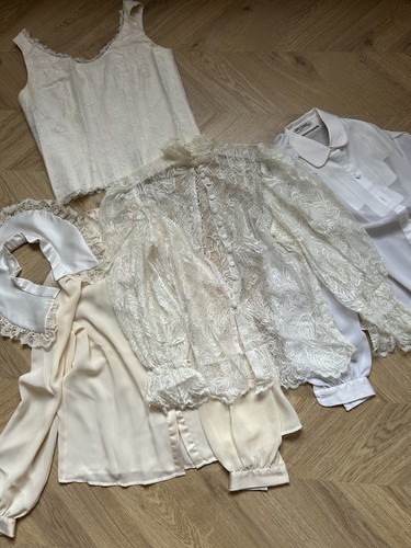 Lot dentelle chemisier - dentelle,