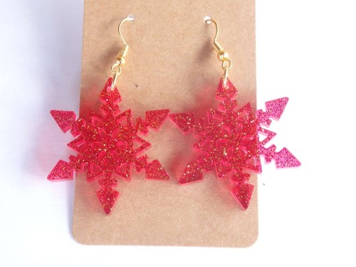 Boucles oreilles résine - d'oreilles, en