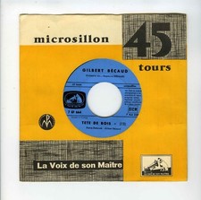 45 RPM SP JUKE BOX GILBERT BECAUD TETE DE BOIS / C'ETAIT MOI