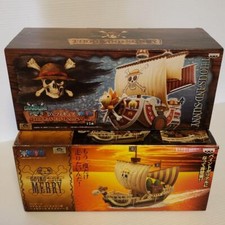 Lot de 2 figurines ONE PIECE Real Going Merry & Thousand Sunny 200 mm