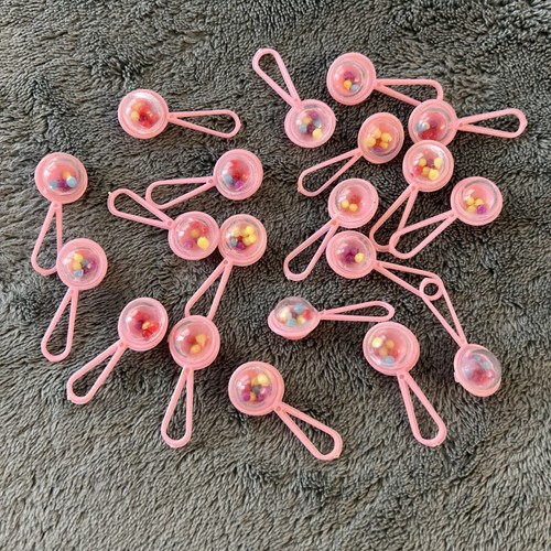 Lot minis hochets rose - minis,