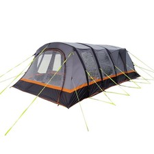 OLPRO Discovery 6 Places Tente Tunnel Gonflable - UV Imperméable 3 Portes Auvent