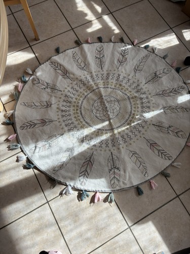 Tapis rond attrape-rêves