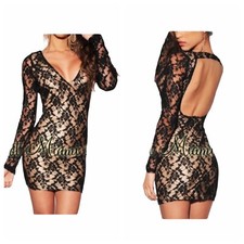 Black lace nude illusion key - black,