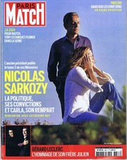 Paris Match 3877 24/08/2023 Sarkozy Bruni Pakistan Eva Ionesco Neymar Leclerc