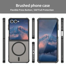 Étui hybride TPU PC satiné Samsung Galaxy Z Flip7 5G Fan Dun Series noir