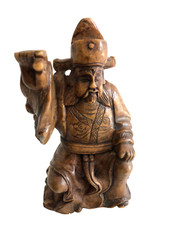 statuette figurine asiatique chinoise japon sculptée pierre ? tampon a identifie