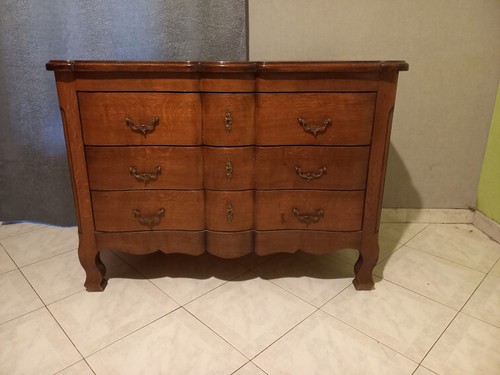 Commode louis chêne - xv,