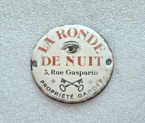 Plaque émaillée bombée la - plaque,