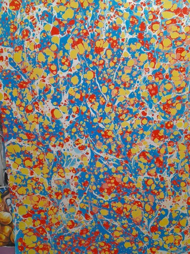 Papier marbré cuve - papier,