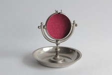 Porte montre de gousset en métal argenté (73250)