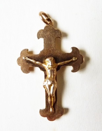 Croix pendentif 9 carats - croix,