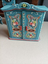 ARMOIRE Ancien Mobilier De Poupée  En Bois Vintage