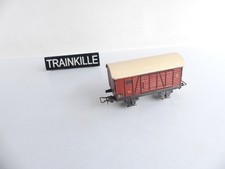 (4) MARKLIN ANCIEN METAL HO 381 WAGON COUVERT A ESSIEUX