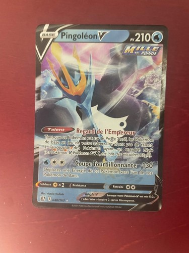 Carte pokémon pingoléon - carte,