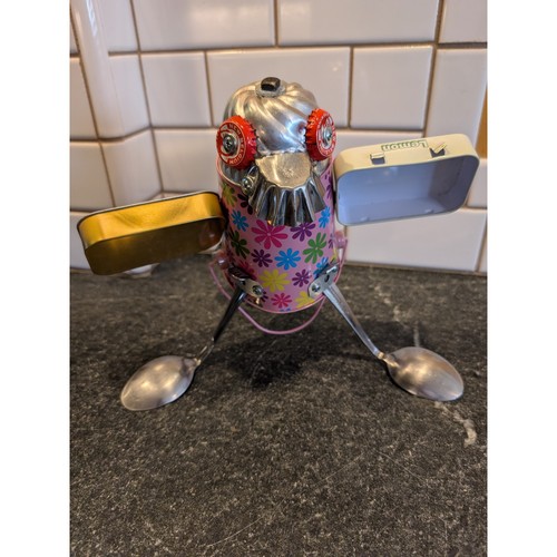 Handmade recycled metal robot - metal,
