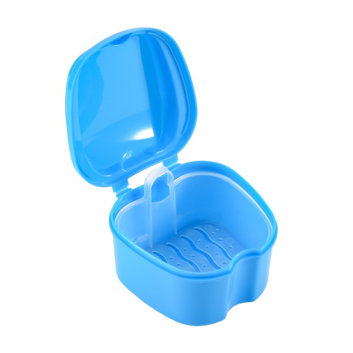 Bleu cas dentier coupe de - bleu, dentier,