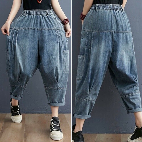 Femmes denim bloomers pantalon - femmes,