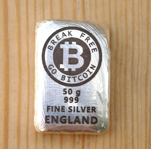 Lingot argent 999 cast - lingot, bitcoin