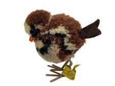 Peluche Steiff animal 6508.45 oiseau 6 cm. - Excellent état