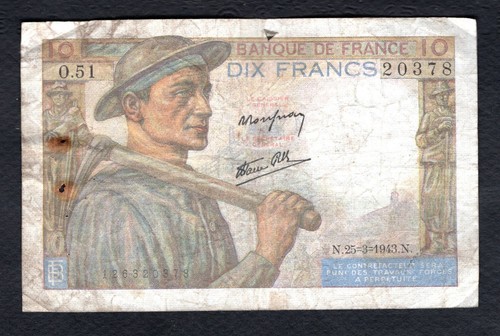 Billet francs mineur - billet,