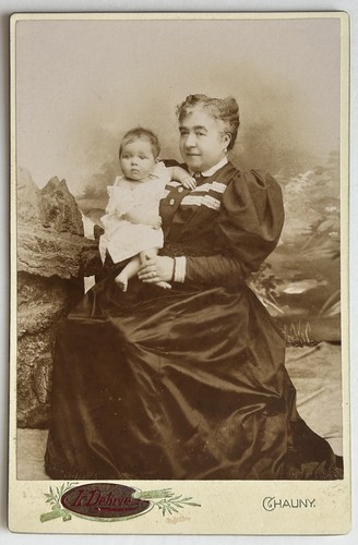 France femme avec bébé c1900 - avec,
