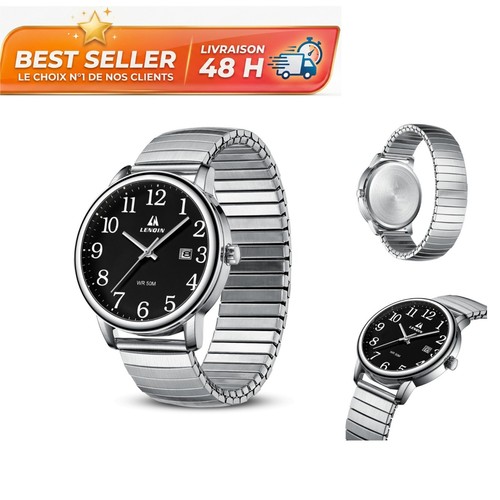 Montre homme quartz acier