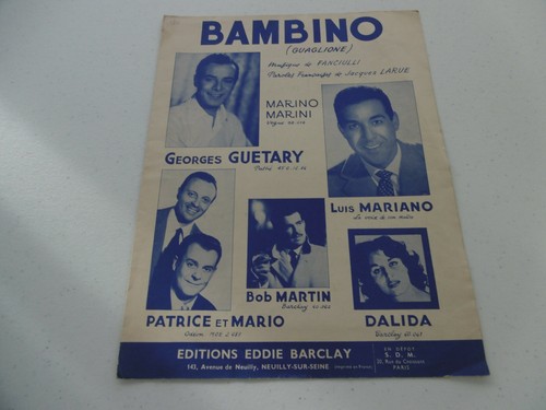 Ancienne partition bambino - ancienne,