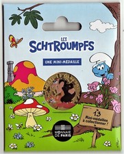 FRANCE 2021, Cartelette SCHTROUMPF - Médaille Colorisée "GARGAMEL & AZRAËL" NEUF