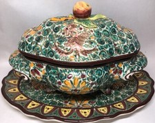 Rare grande soupière - et, son