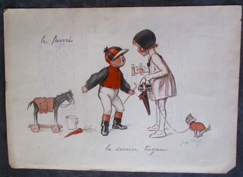 Georges redon dessin original - dessin,