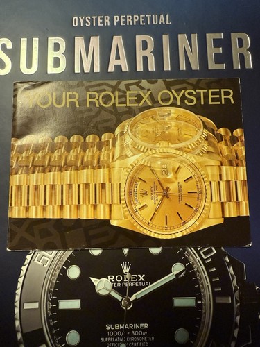 Rolex livret - livret, oyster