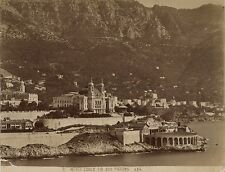 Monaco Monte Carlo Tir aux pigeons Vintage albumine ca 1875