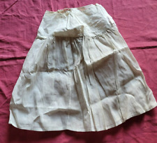LINGE ANCIEN JUPON VOILE DE COTON CREME