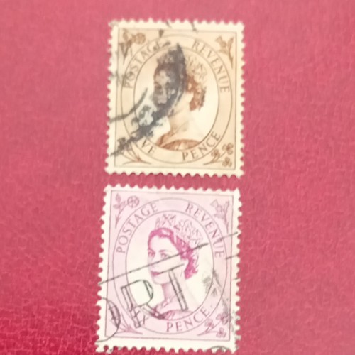 Timbres grande bretagne reine - ,