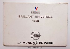 France Coffret 1988 FDC BU 10 pièces de monnaies Francs Brillant Universel 
