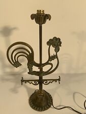 Rare lampe bronze Art Deco signée Max Le Verrier,ép.Adnet sculpture